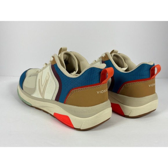 Vionic Strider Multi Color Walking Sneakers Cream Blue Red WSTRIDER Womens 8.5 - Picture 6 of 9